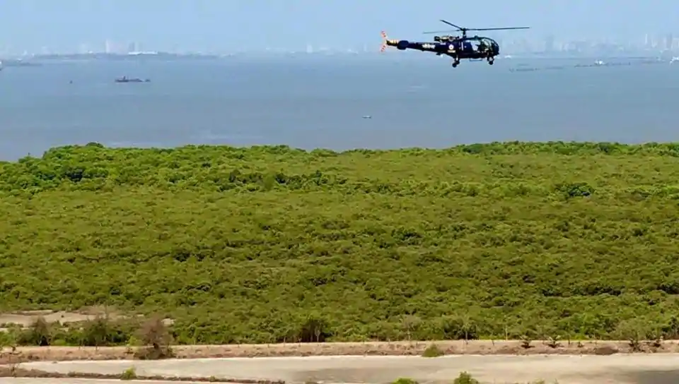 Residents spot low-flying defence chopper over flamingo habitat; Navy says migratory bird survey – Indian Defence Research Wing