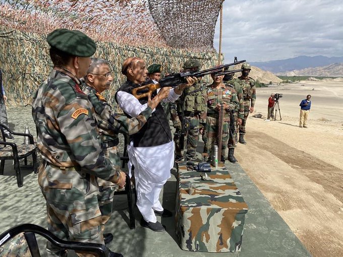 Photo from Rajnath Ladakh trip reveals two ‘secret’ special forces buys – Indian Defence Research Wing