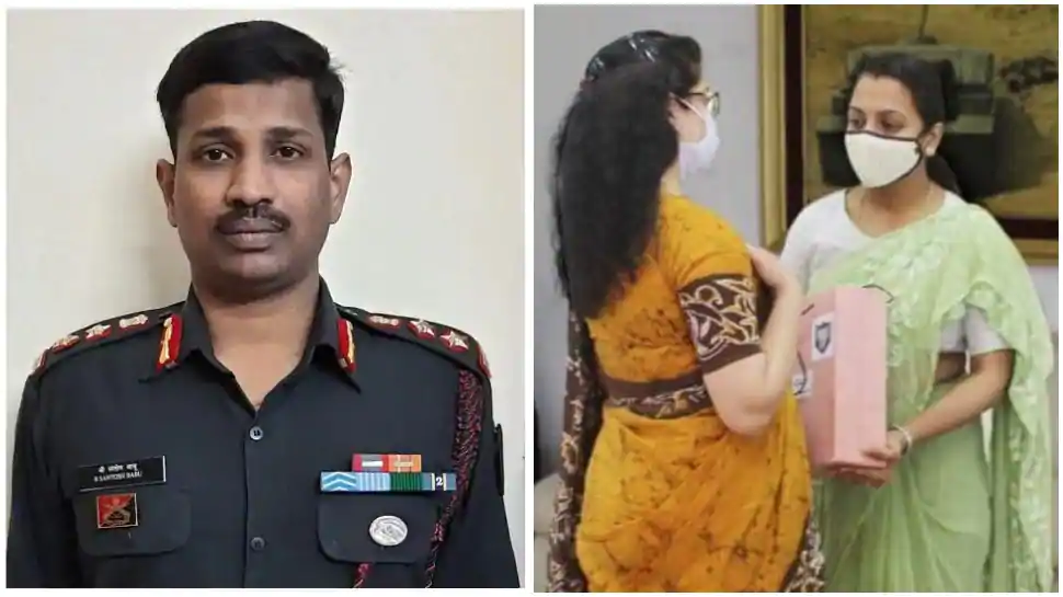 Indian Army honours wife of Colonel Santosh Babu who was martyred during India-China face-off – Indian Defence Research Wing