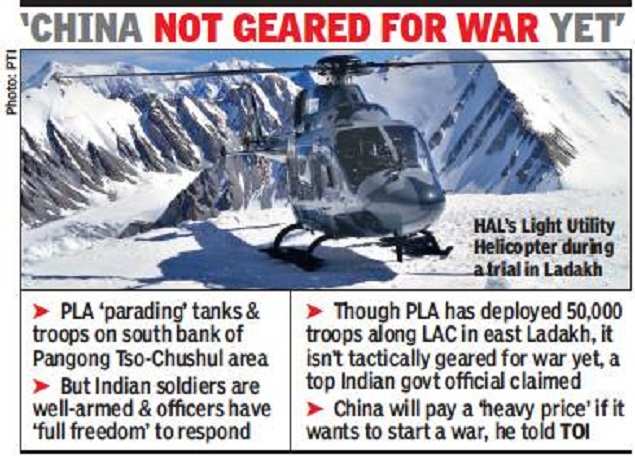 India will retaliate in case China breaches red lines, says top official – Indian Defence Research Wing