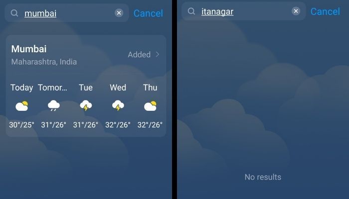 Default weather apps in Chinese phones refuse to show weather info about Indian territories like Arunachal and Ladakh for Indian users