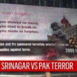 Hoardings in J&K’s Srinagar Slam Pak Terror On 26/11 Anniversary; Say ‘India Is United’ – Indian Defence Research Wing