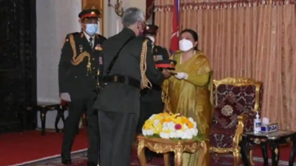Indian Army Chief General MM Naravane conferred honorary rank of General of Nepali Army by President Bhandari – Indian Defence Research Wing