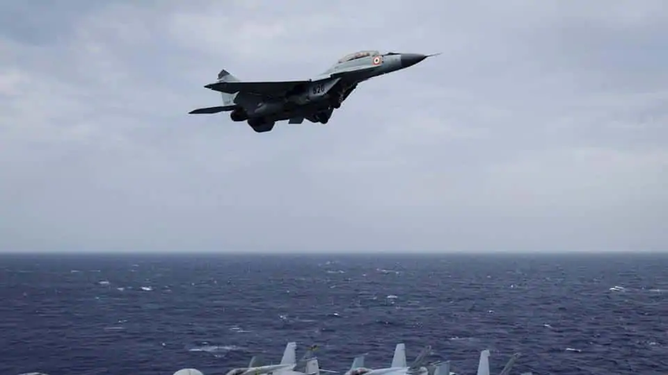 Indian Navy’s MiG-29K trainer aircraft crashes into the Arabian sea; one pilot rescued, another missing – Indian Defence Research Wing