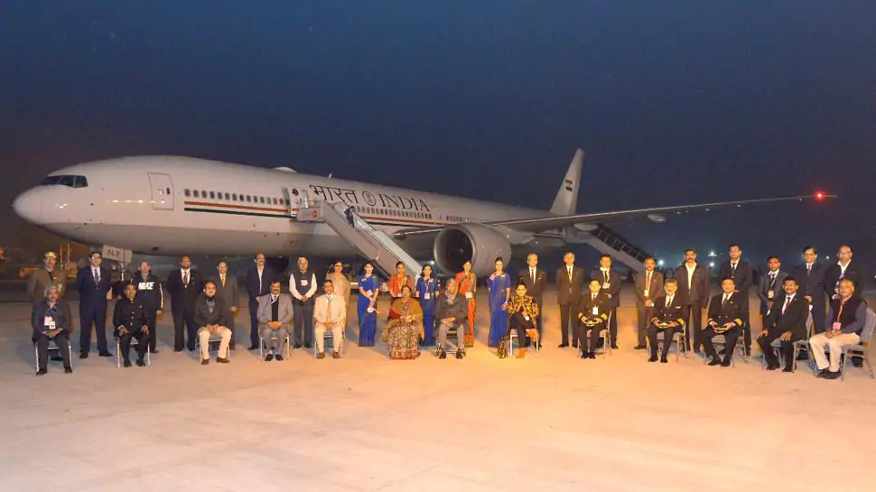 President Ram Nath Kovind boards Air India One-B777 aircraft for its inaugural flight – Indian Defence Research Wing